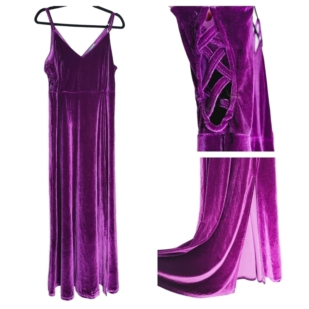 ZAN.STYLE Royal Purple Maxi Dress XL
